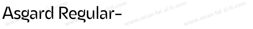 Asgard Regular字体转换